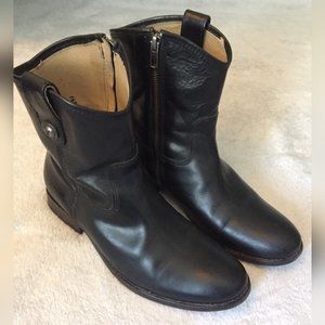 Frye boots women’s 8.5 Black leather ankle 77897